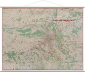 Atlasy i mapy - Jokart Okolice Warszawy mapa ścienna 1:100 000 - miniaturka - grafika 1