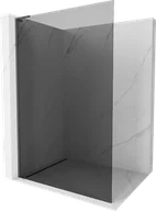 Ścianki i drzwi prysznicowe - Mexen Kioto L ścianka prysznicowa Walk-in 90 x 200 cm, grafit, gun gray szczotkowany - 800-090-103-66-40 - miniaturka - grafika 1