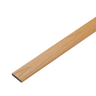 Listwy i profile - Listwa Kompozytowa Prosta Premium Dąb Jasny 50x10 mm – dł. 2,4 m - miniaturka - grafika 1