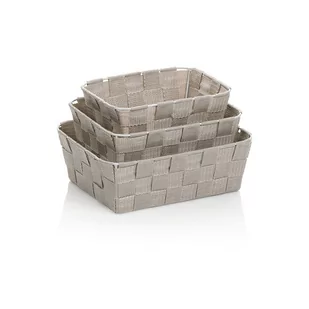 Zestaw 3 szarych koszyków Kela Alvaro - Koszyki łazienkowe Zestaw 3 szarych koszyków Kela Alvaro - Koszyki łazienkowe - miniaturka - grafika 1