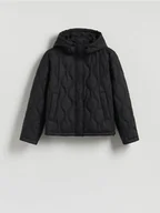 Kurtki damskie - Reserved - Pikowana kurtka - czarny - miniaturka - grafika 1