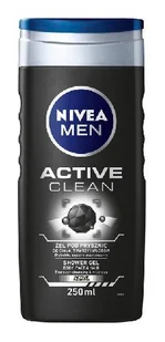 Nivea Men Active Clean Żel pod prysznic 250ml - Żele pod prysznic dla mężczyzn - miniaturka - grafika 2