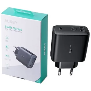 Aukey Ładowarka PA-F3S Ładowarka sieciowa Swift PD USB C PA-F3S - Ładowarki do telefonów - miniaturka - grafika 1