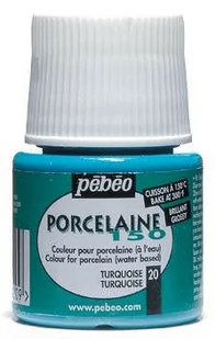 Farba Pebeo Porcelaine 150 - 20 Turquoise - Farby i media malarskie - miniaturka - grafika 1