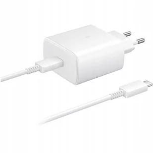ORYGINALNA ŁADOWARKA SIECIOWA SAMSUNG 45W 5A PD USB-C + KABEL TYP C SZYBKA - Ładowarki do telefonów - miniaturka - grafika 1