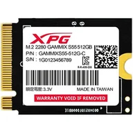 Dyski SSD - Dysk SSD ADATA Gammix S55 512GB M.2 2230 PCI-E x4 Gen4 NVMe (SGAMMIXS55-512G-C) - miniaturka - grafika 1