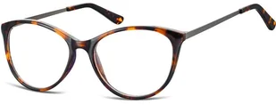 Sunoptic Okulary oprawki zerówki korekcyjne Kocie Unisex AC27 panterka - Okulary korekcyjne, oprawki, szkła - miniaturka - grafika 1