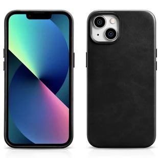 iCarer Oil Wax Premium Leather Case skórzane etui iPhone 14 magnetyczne z MagSafe czarny (WMI14220701-BK) - Etui i futerały do telefonów - miniaturka - grafika 14