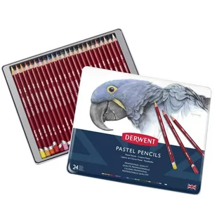 Kredki Pastelowe Derwent Pastel Pencils 24 szt AC5A-82911 - Kredki, ołówki, pastele i pisaki - miniaturka - grafika 1