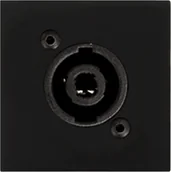 Akcesoria do szaf serwerowych - Audac AUDAC CP45SPES/B Płytka przyłączeniowa ze złączem głośnikowym w rozmiarze D, bez lutowania, czarna - miniaturka - grafika 1