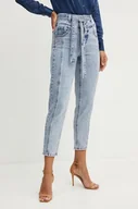 Spodnie damskie - Morgan jeansy PMOD damskie high waist PMOD - miniaturka - grafika 1
