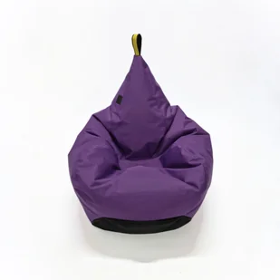 Purpurowa pufa do pokoju dziecka, rozmiar XL, wyprodukowana w Polsce, z atestami - Fotele i pufy dla dzieci - miniaturka - grafika 1