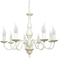 Lampy sufitowe - Candellux BELLAGIO Lampa sufitowa wisząca 8x40W E14 KREMOWA 38-96510 - miniaturka - grafika 1