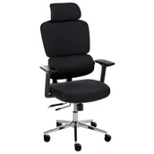 Fotele i krzesła biurowe - Beliani Krzesło biurowe VISCOUNT Czarny - miniaturka - grafika 1