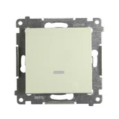 Wyłączniki światła i elektryczne - Simon Włącznik pojedynczy z podświetleniem 54 kremowy - miniaturka - grafika 1