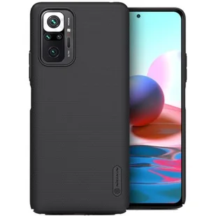 Nillkin Etui Frosted Shield Xiaomi Redmi Note 10 Pro, czarne 6902048216198 - Etui i futerały do telefonów - miniaturka - grafika 1