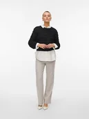 Swetry damskie - Vero Moda Sweter w kolorze czarnym - miniaturka - grafika 1