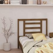 Inne meble do sypialni - Lumarko Wezgłowie łóżka, miodowy brąz, 96x4x100 cm, lite drewno sosnowe - miniaturka - grafika 1