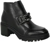 Botki damskie - Botki Vinceza 58132BK PU Czarny PU - VINCEZA - miniaturka - grafika 1