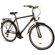 Rowery - Rower trekkingowy GOETZE Gemini M21 28 cali męski Czarny - miniaturka - grafika 1