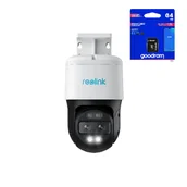 Systemy inteligentnych domów - Kamera bezprzewodowa Reolink Trackmix POE + Karta pamięci 64 GB - miniaturka - grafika 1