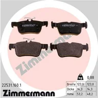 Klocki hamulcowe - Klocki hamulcowe - komplet ZIMMERMANN 22531.160.1 - miniaturka - grafika 1