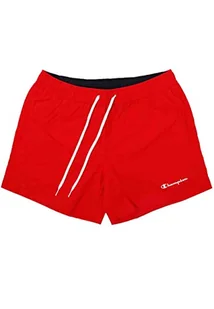 Champion Męskie Legacy Szorty plażowe AC Małe Logo Kąpielówki Kąpielówki, Intense Red, XXL - Spodenki damskie - miniaturka - grafika 1