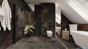 Vitalle NOLA ścianka Walk-In 120x200 cm czarna VNTWF120203PK - Kabiny prysznicowe - miniaturka - grafika 3