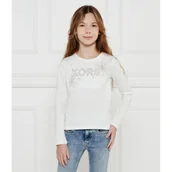 Bluzy dla dziewczynek - Michael Kors KIDS Bluzka | Regular Fit - miniaturka - grafika 1