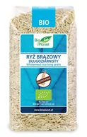 Ryż - Bio Planet SERIA NIEBIESKA ryż brązowy długoziarnisty bio 500 g - miniaturka - grafika 1