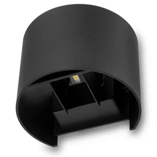 Kinkiet Ogrodowy Elewacyjny LED 2x3W 4000K Regulowany góra dół Czarny PINUS LUMILED - Lampy ogrodowe - miniaturka - grafika 1
