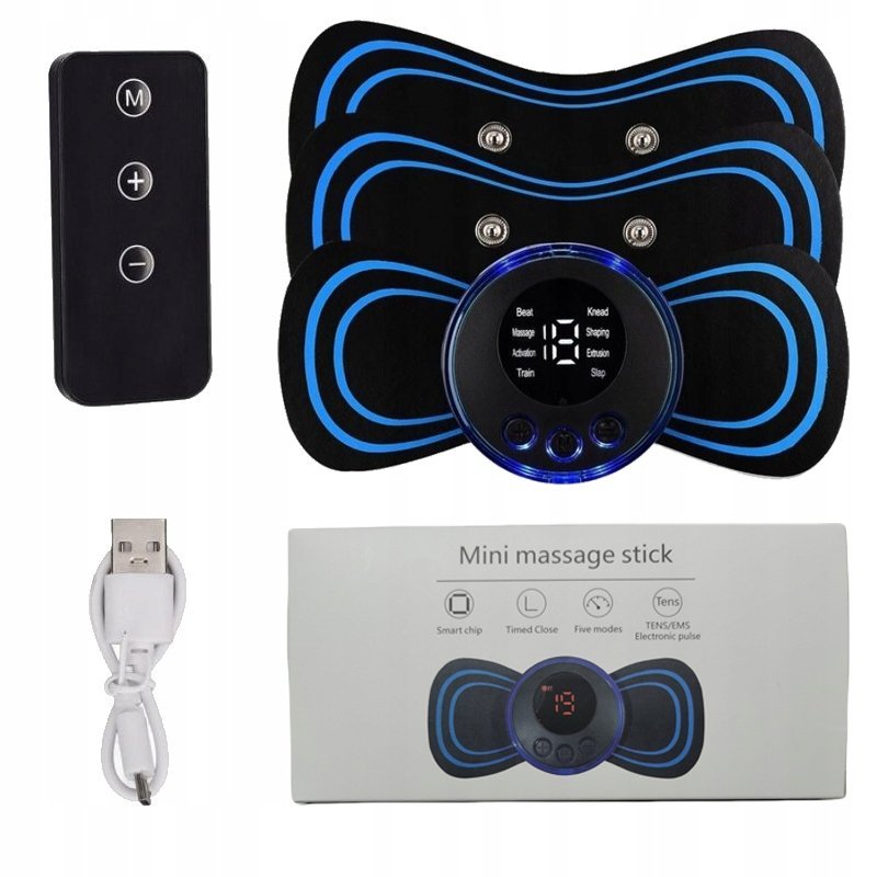 MINI MASAŻER SZYI RĘCZNY PRZENOŚNY MASAŻ MIĘŚNI SZYI KARKU PLECÓW