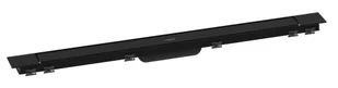 Hansgrohe RainDrain Match Plus - Element zewnętrzny odpływu liniowego 90 cm, z rusztem, czarny mat 56216670 - Odpływy liniowe - miniaturka - grafika 1