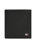 Portfele - Tommy Hilfiger Duży Portfel Męski Th Flag Trifold AM0AM13521 Czarny - miniaturka - grafika 1