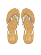 Klapki i japonki damskie - Roxy Japonki ARJL101004 Biały - miniaturka - grafika 1