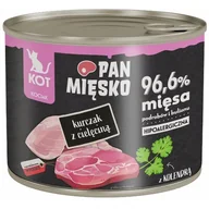Mokra karma dla kotów - Pan Mięsko kurczak z cielęciną mokra karma dla kociąt waga 12x200 g - miniaturka - grafika 1
