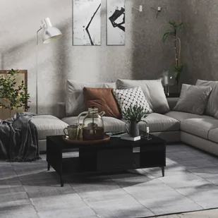 vidaXL Stolik kawowy czarny wysoki połysk 103,5x60x35 cm Materiał drewnopochodny - Stolik kawowy - Stoliki kawowe - Stoliki kawowe - Stoliki kawowe - Ławy i stoliki kawowe - miniaturka - grafika 1
