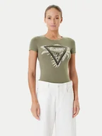 Koszulki i topy damskie - Guess T-Shirt W5YI13 J1314 Khaki Regular Fit - miniaturka - grafika 1