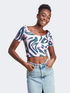 Koszulki i topy damskie - adidas T-Shirt IM2566 Różowy Loose Fit - miniaturka - grafika 1