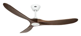 Energooszczędny wentylator sufitowy z pilotem Eco Genuino biały mat / orzech 152 cm - Wentylatory sufitowe - miniaturka - grafika 1