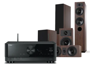 Kino domowe Yamaha RX-V4A (czarny) + Tesi 5 + 2 + 7 (mokka) - Kino domowe - miniaturka - grafika 1
