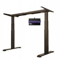 Meble modułowe i akcesoria - Elektryczny stelaż biurkowy 2 SILNIKI 140kg OLED Spacetronik brązowy - miniaturka - grafika 1