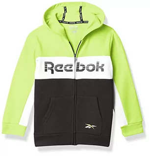 Bluzy dla chłopców - Reebok Chłopięca bluza z kapturem Sudadera Big Intl Zip Up czarny czarny 12 lat - grafika 1