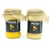 Miód - ZESTAW Miodów Słonecznikowy i Rzepakowy - 2 x 400 g - Tegoroczne 2024 - miniaturka - grafika 1
