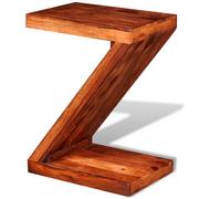 Ławy i stoliki kawowe - vidaXL Stolik z drewna sheesham ksztat Z - miniaturka - grafika 1