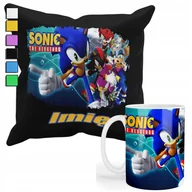 Gadżety dla niej i dla niego - ZESTAW KUBEK + PODUSZKA Z POSZEWKĄ- PREZENT DLA FANA SONIC LISEK + IMIĘ - miniaturka - grafika 1