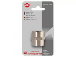 Mufa w blistrze 1/2" Airpress 4337533 - Akcesoria pneumatyczne - miniaturka - grafika 1