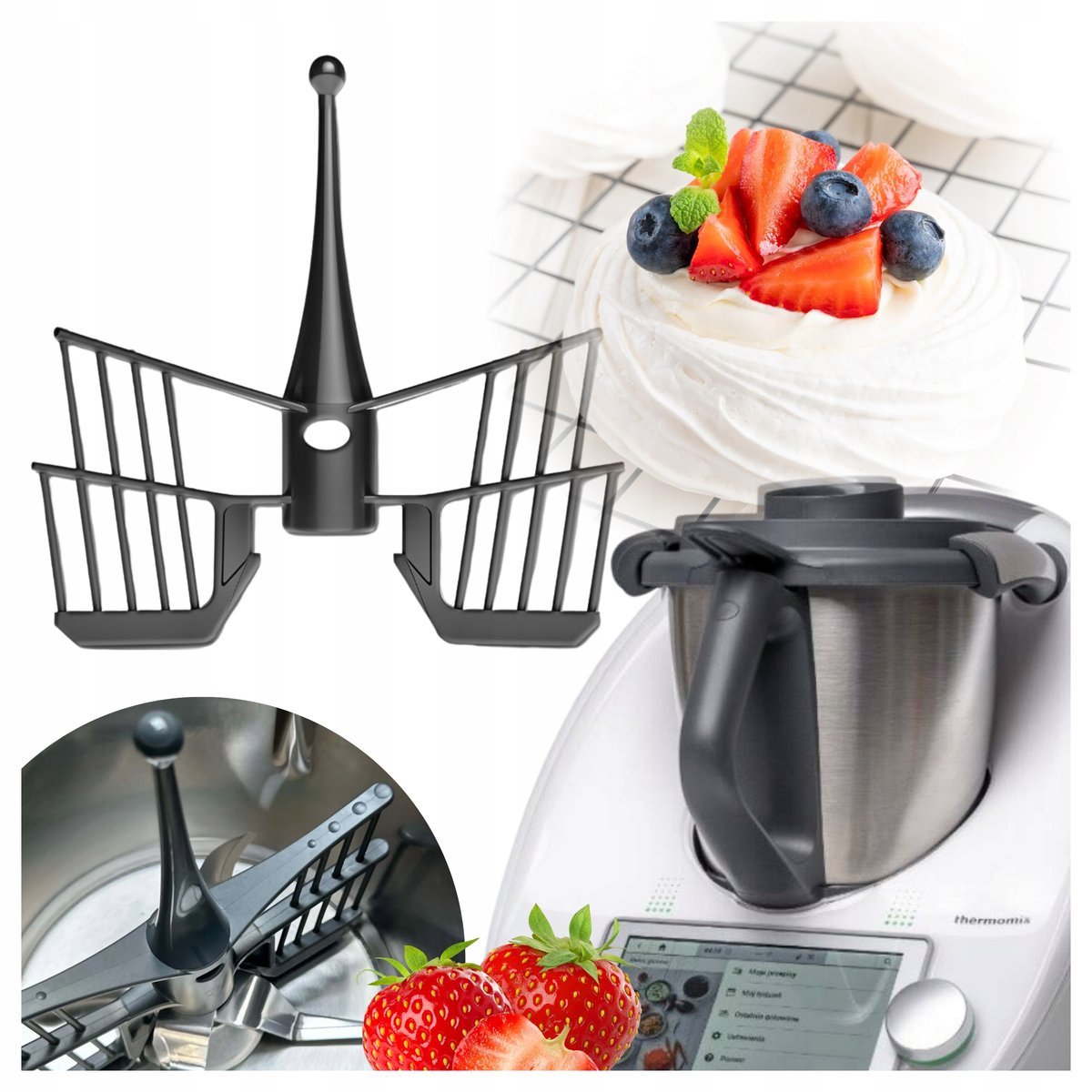 Mieszadło Motylek do Thermomix do Robota Kuchennego uniwersalny TM5 TM6 TM7