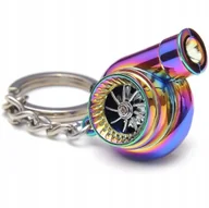 Akcesoria motoryzacyjne - Brelok Breloczek Do Kluczy Turbo Turbina Kolorowy Rainbow - miniaturka - grafika 1