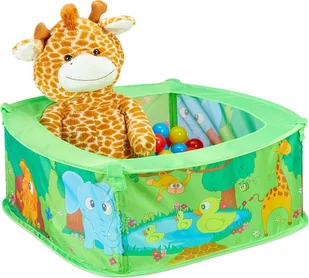 relaxdays Basen z piłeczkami dla niemowląt jungle z 50 piłeczkami - Suche baseny - miniaturka - grafika 1